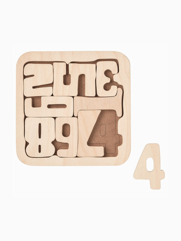 Wooden Numbers Puzzle