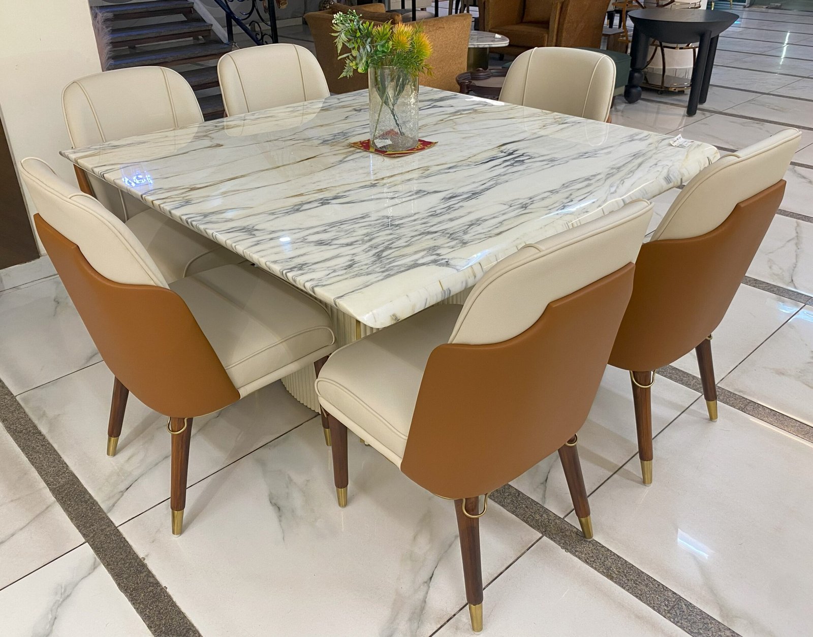 Dining Marble Table & Chair (GP-DND-004)