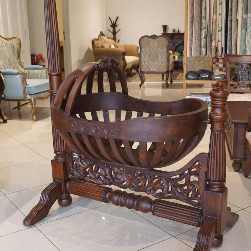 Wooden Baby Cradle (TM-WBC-001)