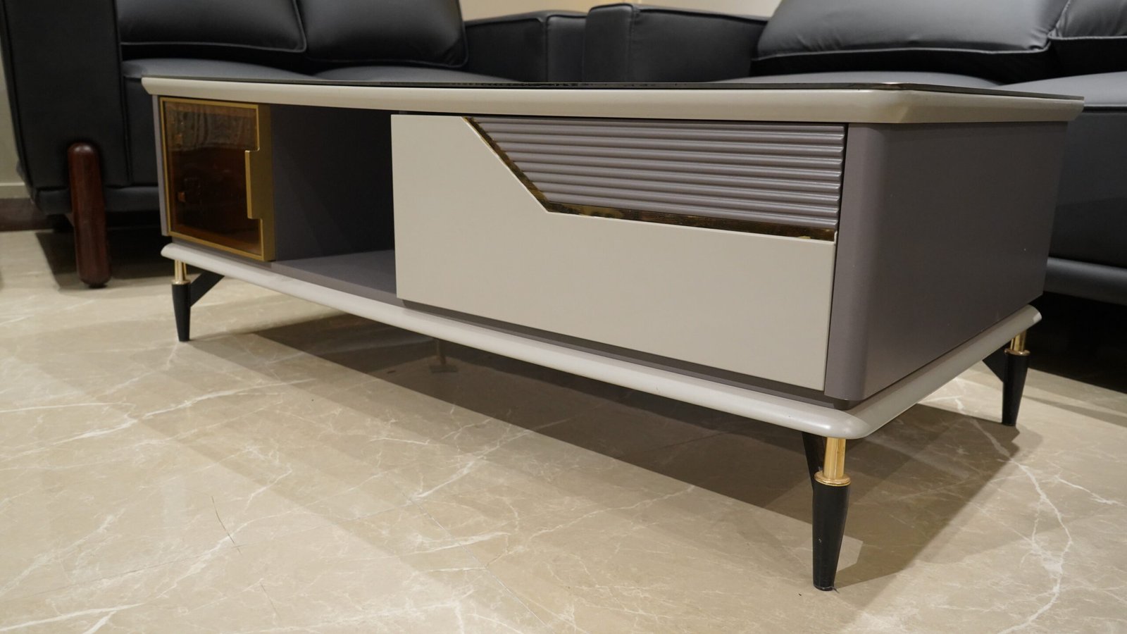 Luxury Dharek Wood Sofa & Table (TM-SF-004) - Image 4