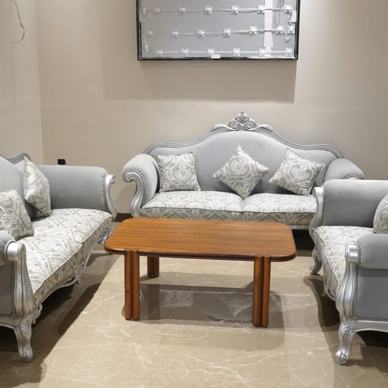 Dharek Wood Sofa (TM-SF-007) Walnut matte pu